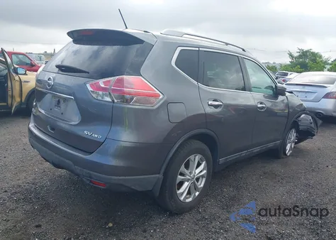 2015 Nissan Rogue Sv z USA, uszkodzony, nr VIN 5N1AT2MV8FC926694